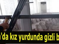 Bafra'da kız yurdunda gizli bölme