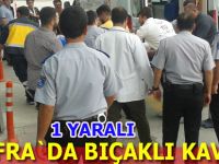 Bafra`da bıçaklı kavga : 1 yaralı