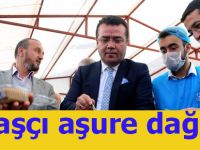 Taşçı aşure dağıttı..