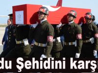 Ordu şehidini karşıladı