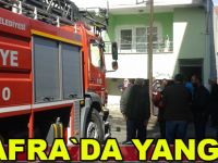Bafra`da mutfak tüpü yangın çıkardı