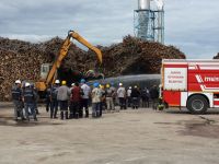 Vezirköprü orman fabrikasında yangın