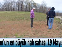 Samsun'un en büyük halı sahası 19 Mayıs'da