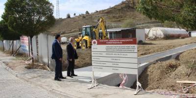 Havza'da yağmur suyu hattı ve dere ıslahı çalışmaları