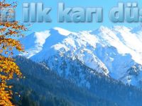 Ladik ilçesinde bulunan Akdağ Kayak Merkezi'ne mevsimin ilk karı yağdı.