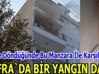 Eve döndüğünde evinin yandığını gördü