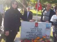 ŞEHİT J. ASTSB. KD. ÇVŞ SUAT SARI KAYSERİ KARTAL ASKERİ ŞEHİTLİĞİNDE KABRİ BAŞINDA DUALARLA ANILDI