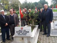 ŞEHİT  AYDIN UYAR KABRİ  BAŞINDA DUALARLA ANILDI