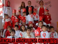 Atom Karıncalar Anaokulu Cumhuriyeti doyasıya kutladı.