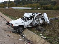 Sinop'da feci kaza