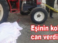 Bafra'da eşinin kolunda can verdi