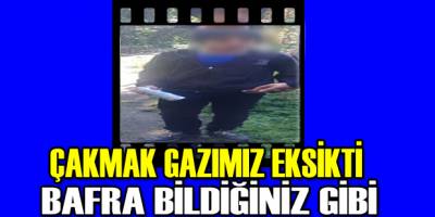 Bafra’da 14 Yaşındaki Genç Çakmak Gazı Çekerken Yakalandı