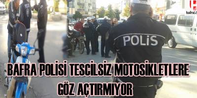 Tescilsiz motosikletler otoparka çekildi
