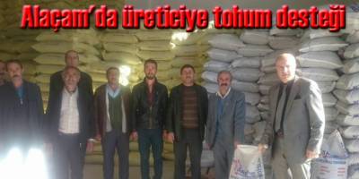 Alaçam'da üreticiye tohum desteği