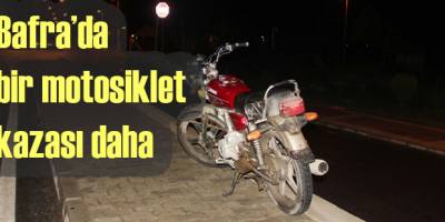 Bafra'da bir motosiklet kazası daha