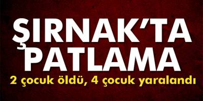 Son dakika haberi! Şırnak'ta patlama: 2 ölü, 4 yaralı