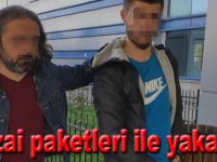 Bonzai paketleri ile yakalanan şahıs gözaltına alındı