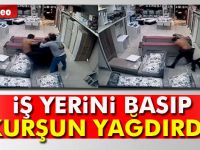 İş yerini basıp kurşun yağdırdı: 2 yaralı