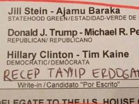 ABD'deki seçimden Cumhurbaşkanı Erdoğan'a oy çıktı