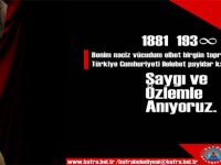 BAŞKAN ŞAHİN: BÜYÜK ATATÜRK’E MİNNETLERİMİZİ SUNUYORUM