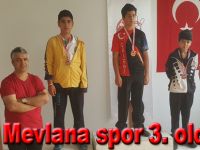 Mevlana spor 3. oldu
