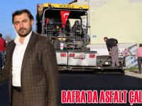 Bafra asfaltlanıyor