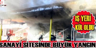 Samsun’da iş yeri yangını