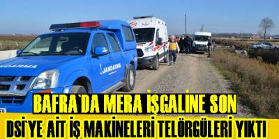 Bafra Harız Mahallesi’nde Mera İşgaline Son Verildi