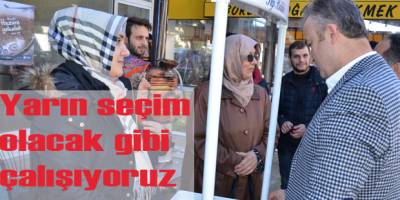 Başkan Topaloğlu; ‘’ Yarın Seçim Olacakmış gibi Çalışıyoruz ’’