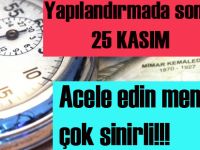 Borçların yapılandırılmasında son gün 25 Kasım