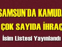 Samsun'da kamudan çok sayıda ihraç