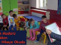 llçe Sağlık Müdürü miniklere hikaye okudu