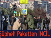 Şüpheli paketten İncil çıktı