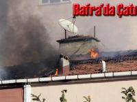 Bafra'da Çatı Yangını Korkuttu