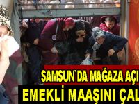 Yaşlı kadının mağaza açılışındaki izdihamda emekli maaşını çaldılar