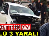 Otomobil ile traktör çarpıştı: 1 ölü, 3 yaralı