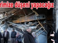 Başkan Şahin Evi yanan aileyi teselli etti