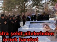 Bafra şehit ailelerinden örnek hareket