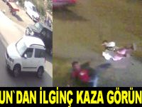 Samsun'da ilginç trafik kazaları MOBESE’lere yansıdı