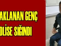 Bıçaklanan şahıs polis merkezine sığındı