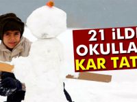 21 ilde okullara kar tatili