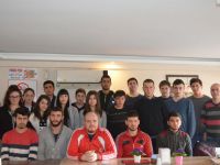 Bafra'da Wushu sporcuları yemekte bir araya geldiler