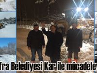 Bafra Belediyesi Kar ile mücadeleye hazır