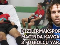 Kızılırmak-spor maçında çıkan kavgada 3 futbolcu yaralandı