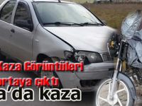 Bafra'da Motosiklet kaza görüntüleri ortaya çıktı