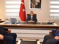 Başkan Topaloğlu Yeni Göreve Başlayan Kaymakam Güner’i Ziyaret Etti