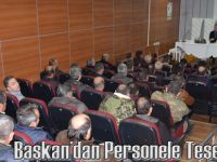 Başkan’dan Personele Teşekkür