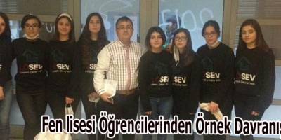 Fen lisesi Öğrencilerinden Örnek Davranış
