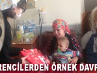 Bafra Fen Lisesi öğrencilerinden vefalı davranış