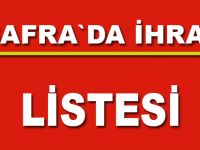 Bafra`da ihraç edilenlerin listesi